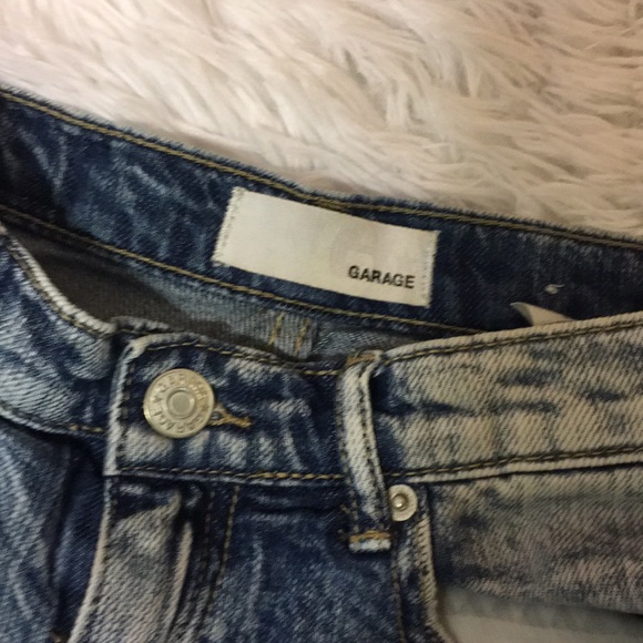 Garage destroyed denim acid wash shorts - Picture 3 of 4